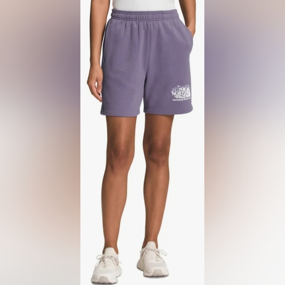 Nwt Northface Women’s IWD Vintage Logo Fleece Shorts Size XS Lunar Slate